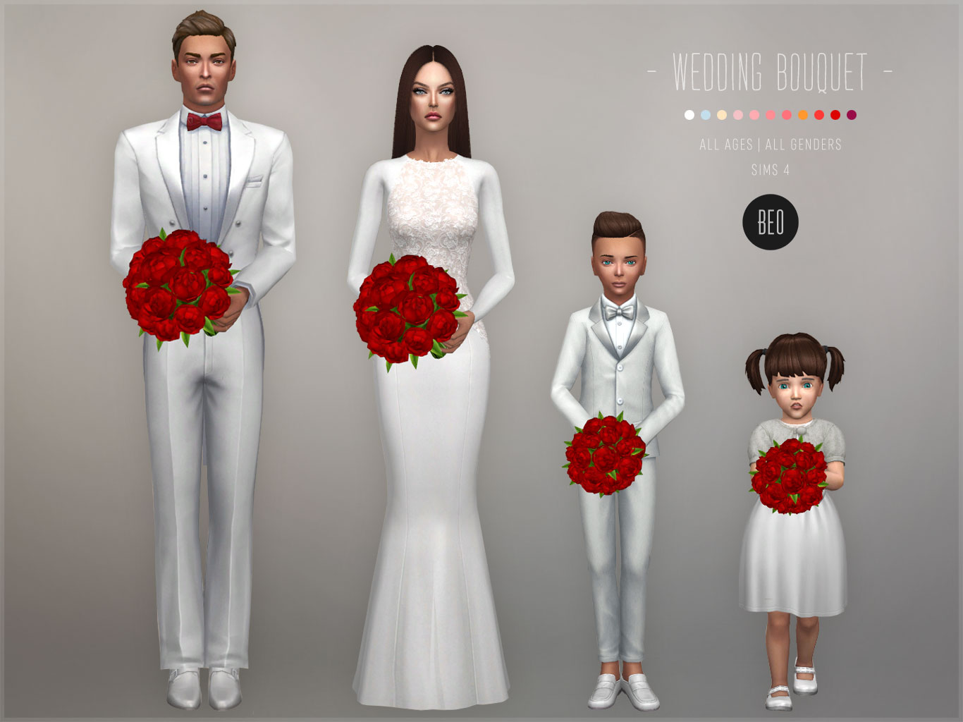 Wedding bouquet (update) for The Sims 4 by BEO